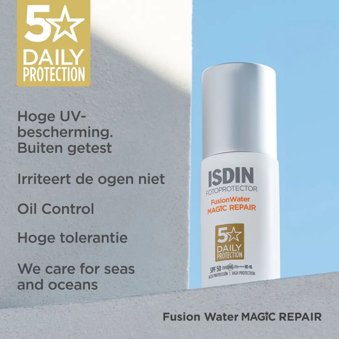 Isdin Fusion Water Magic Repair SPF50+ Zonnecrème 50ml