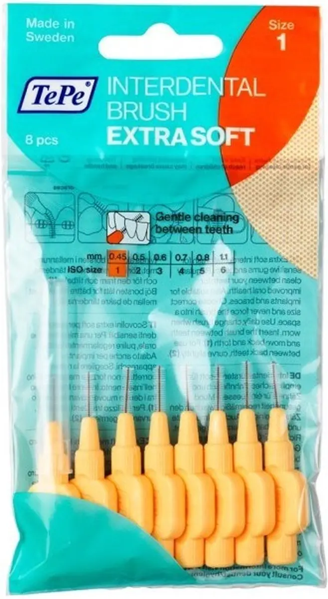 TePe Extra Zacht Lichtoranje Rager - 8 Stuks