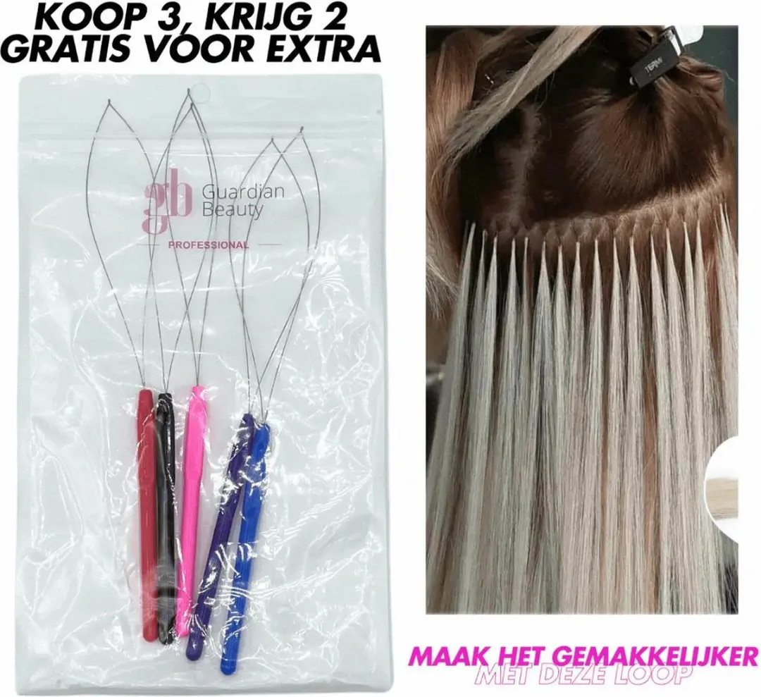 Guardian Beauty Microringen Haarverlengingslustool - 5 Stuks - Veelkleurig