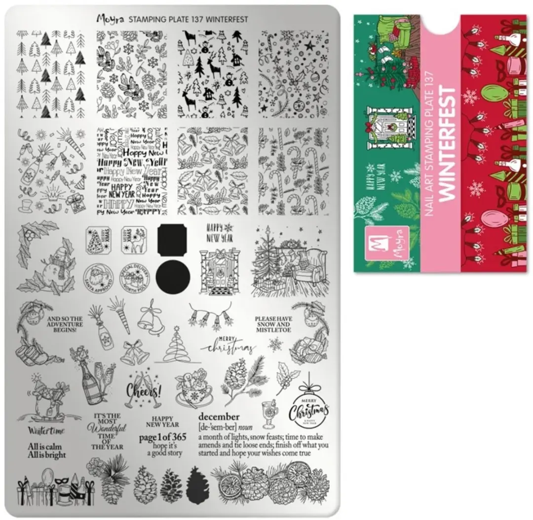 Moyra Stamping Plate 137 WINTERFEST