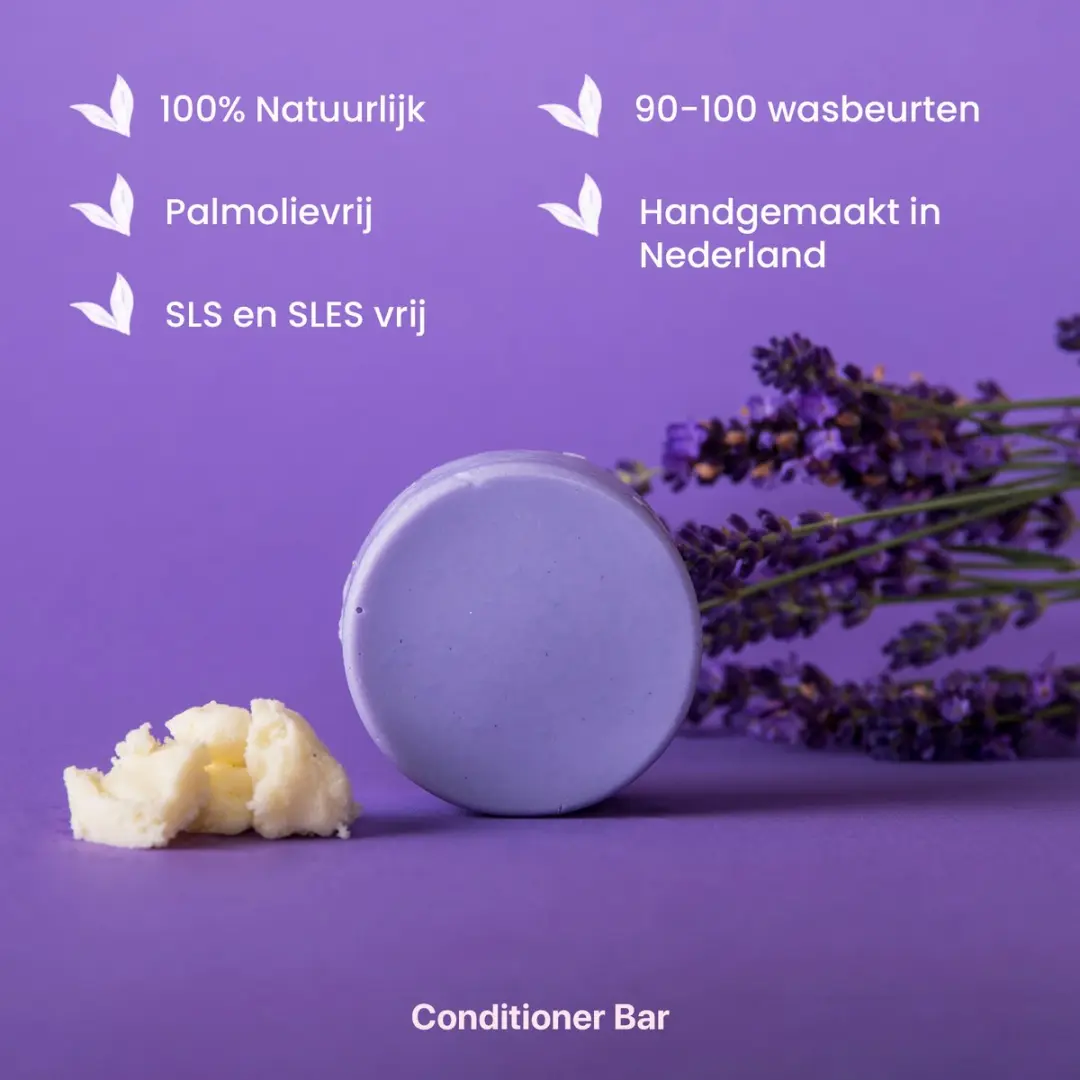 HappySoaps Conditioner Bar Lavendel Bliss - 65g