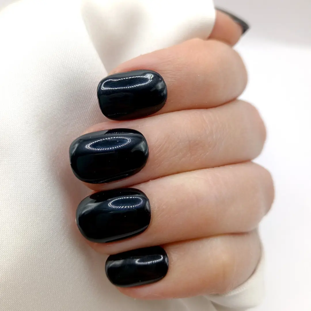 SD Press on Nails B-89 Plaknagels 20 Stuks - Zwart