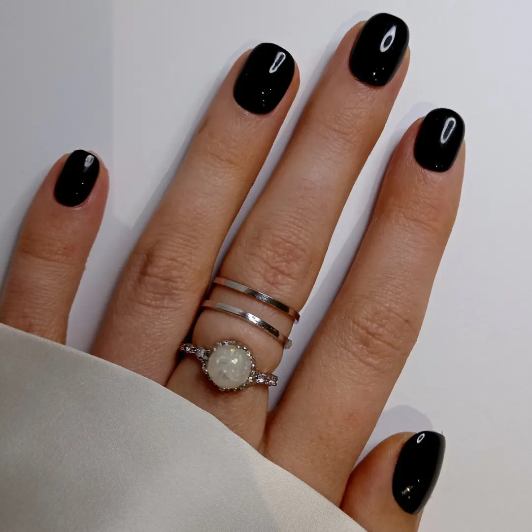 SD Press on Nails B-89 Plaknagels 20 Stuks - Zwart