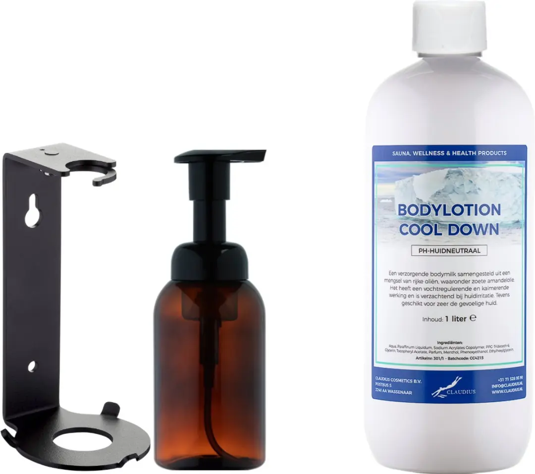 Splashbox Cosmetics Zeepdispenser 300ml + Bodylotion 1L Cool Down