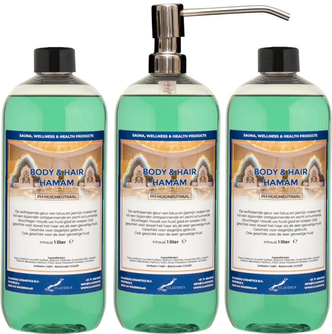 Splashbox Cosmetics Body & Hair Hamam 1L - 2 Stuks
