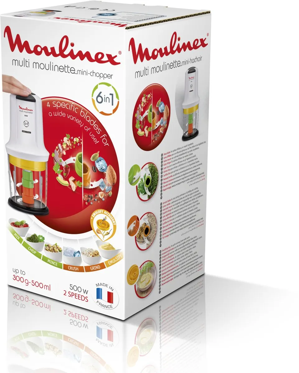 Moulinex AT7231 Multi Moulinette Hakmolen 500W - Wit