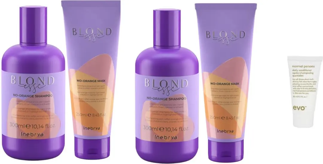 Inebrya Blondesse No-Orange Shampoo & Mask 300ml