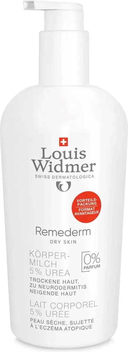 Louis Widmer Remederm Lichaamsmelk 5% Ureum 400ml