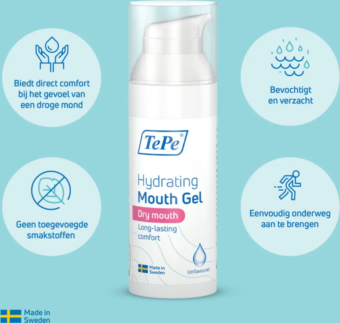 TePe Hydraterende Mondgel Smaakloos - 6x50ml