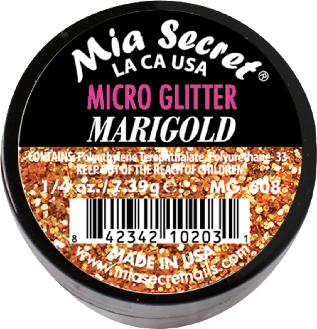 Mia Secret Micro Glitter Acrylpoeder Goud 20ml