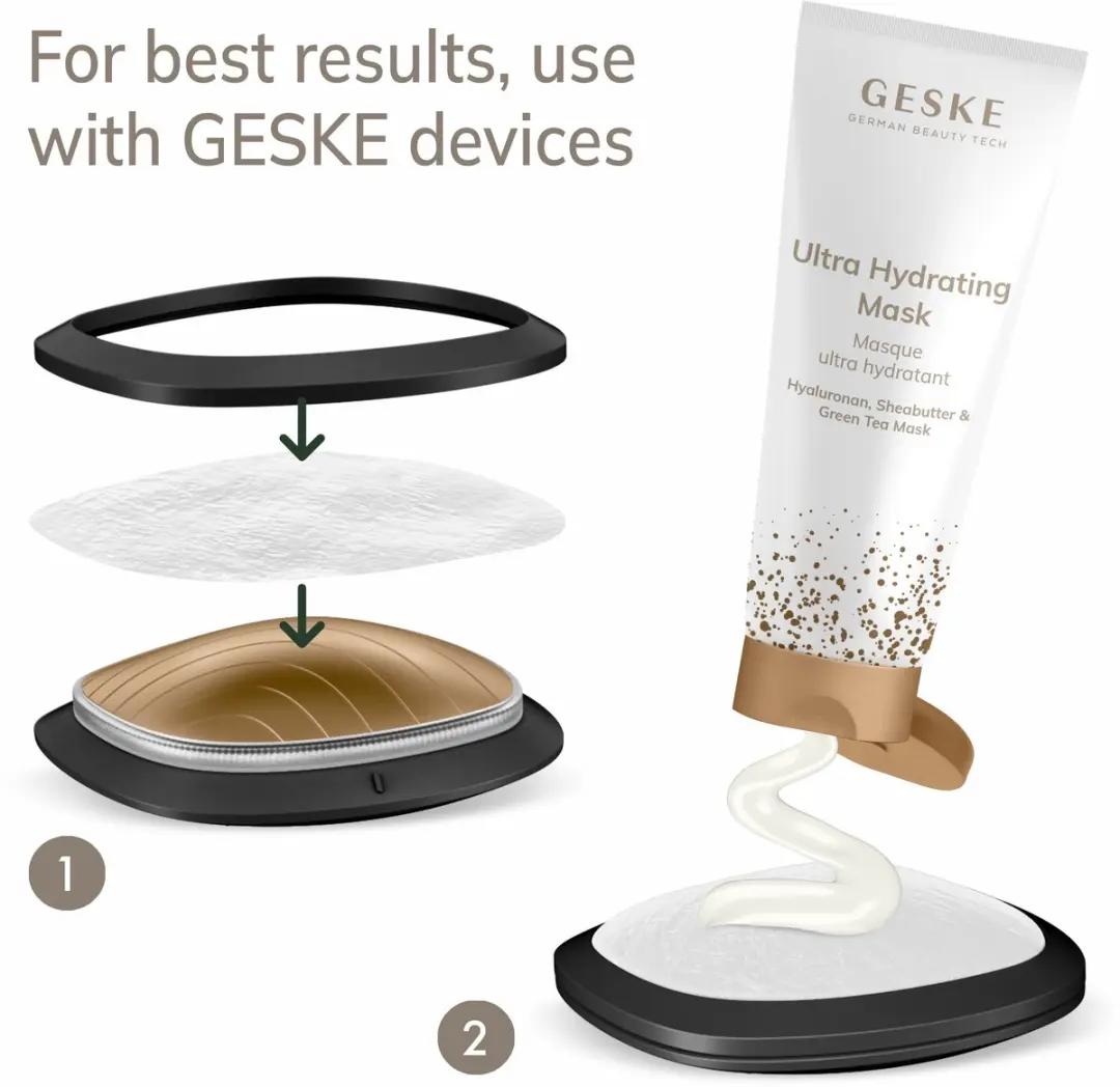 GESKE Sonic Warm & Cool Mask - 20 Stuks 50ml - Wit
