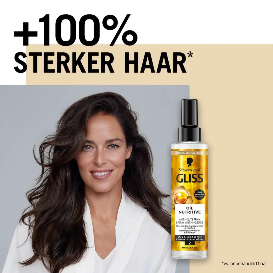 Gliss Oil Nutritive Anti-Klit Spray 200ml - 6 Stuks