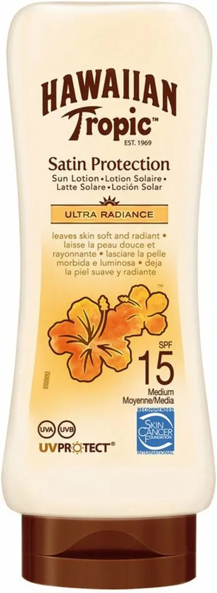 Hawaiian Tropic Satin Protection Ultra Radiance Zonnebrandlotion 180ml - Lichaam
