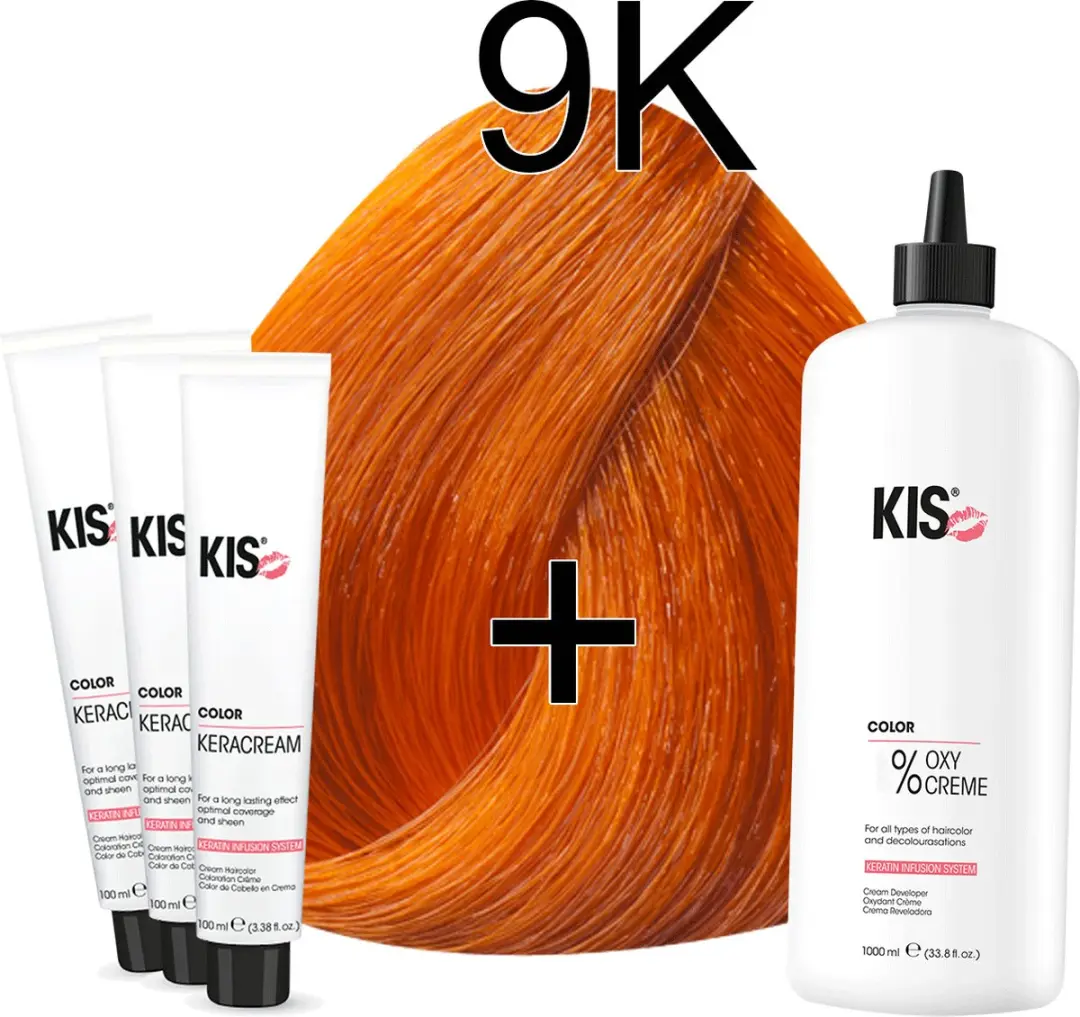 KIS KeraCream Color Extra Licht Koper Haarverf Set