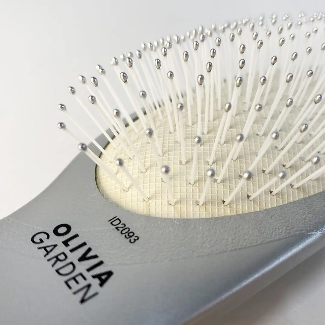Olivia Garden Curve Nylon Borstels - Zilver