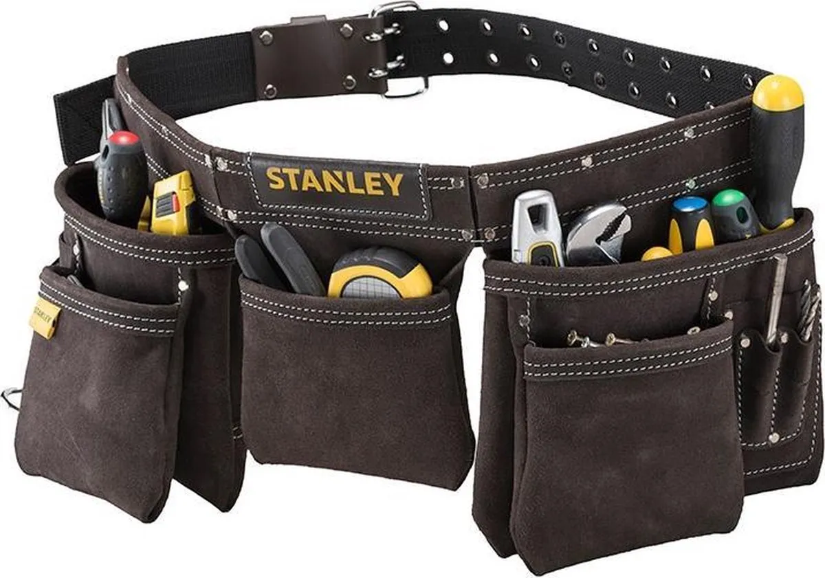 Stanley STST1-80113 Dubbele Gereedschapsgordel - Grijs