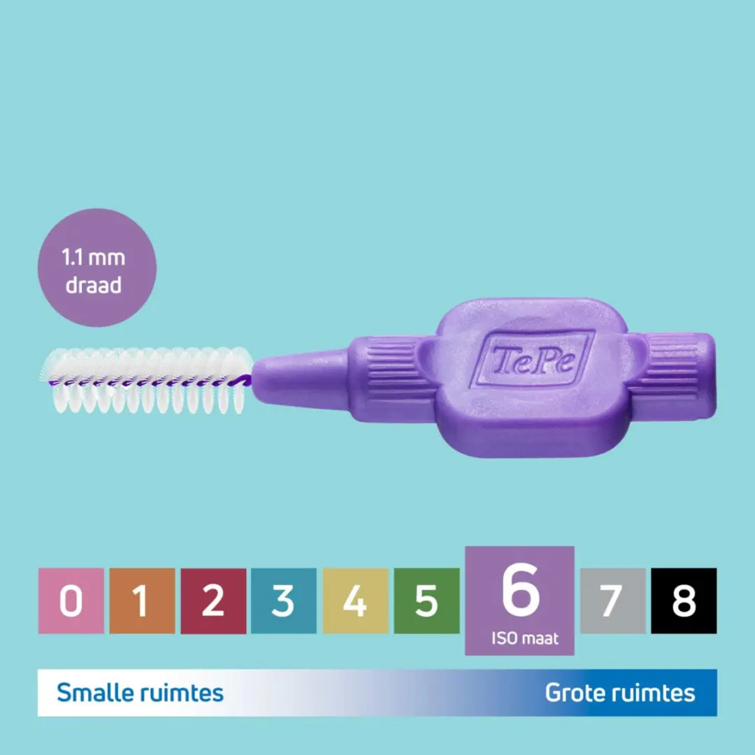 TePe Interdentale Ragers Original 1,1mm Paars - 20 Stuks
