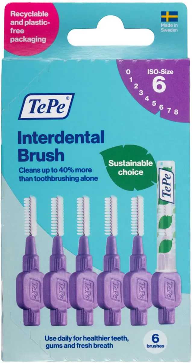 TePe Interdentale Ragers Original 1,1mm Paars - 20 Stuks