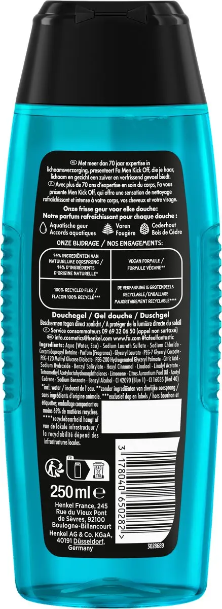 Fa Kick-Off Douchegel 12x250ml