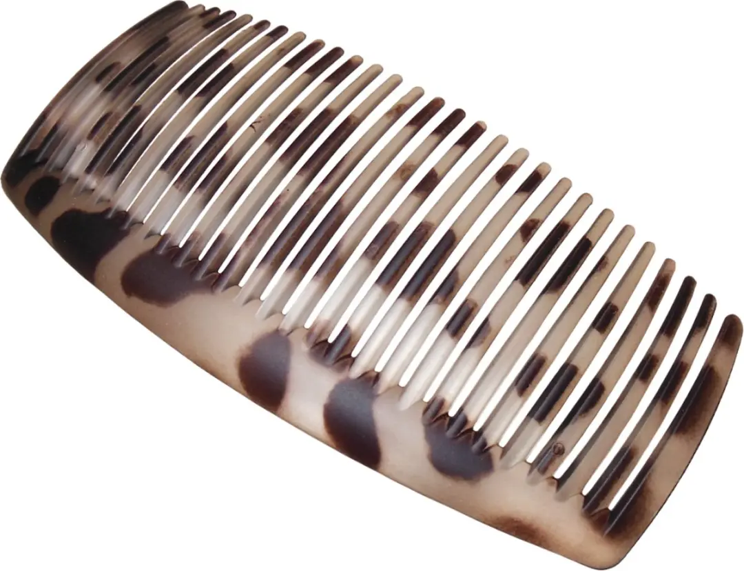 Hairmode Haarkam-Zijkam Siliconen Dierenprint Bruin
