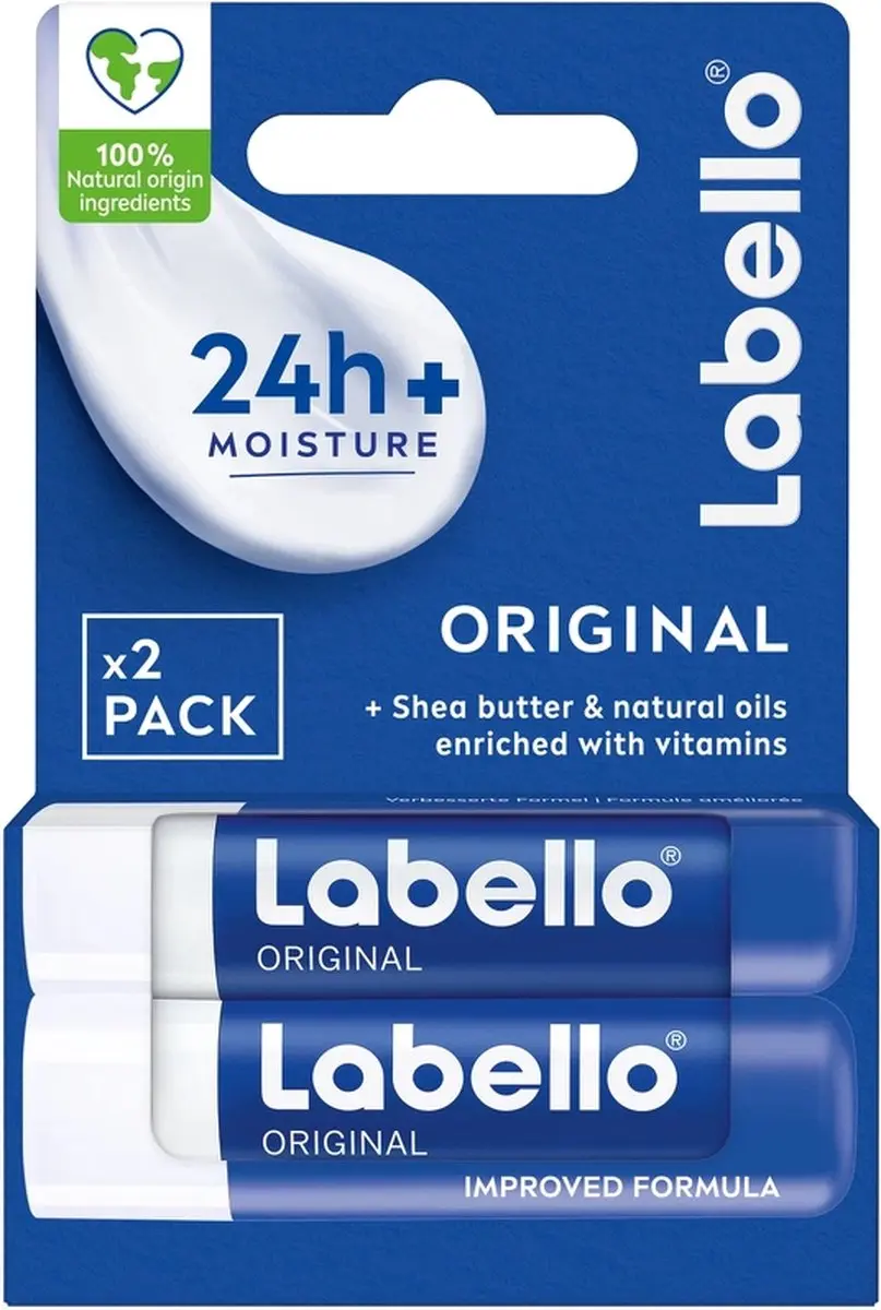 Labello Original Lippenbalsem 10g - 2 Stuks