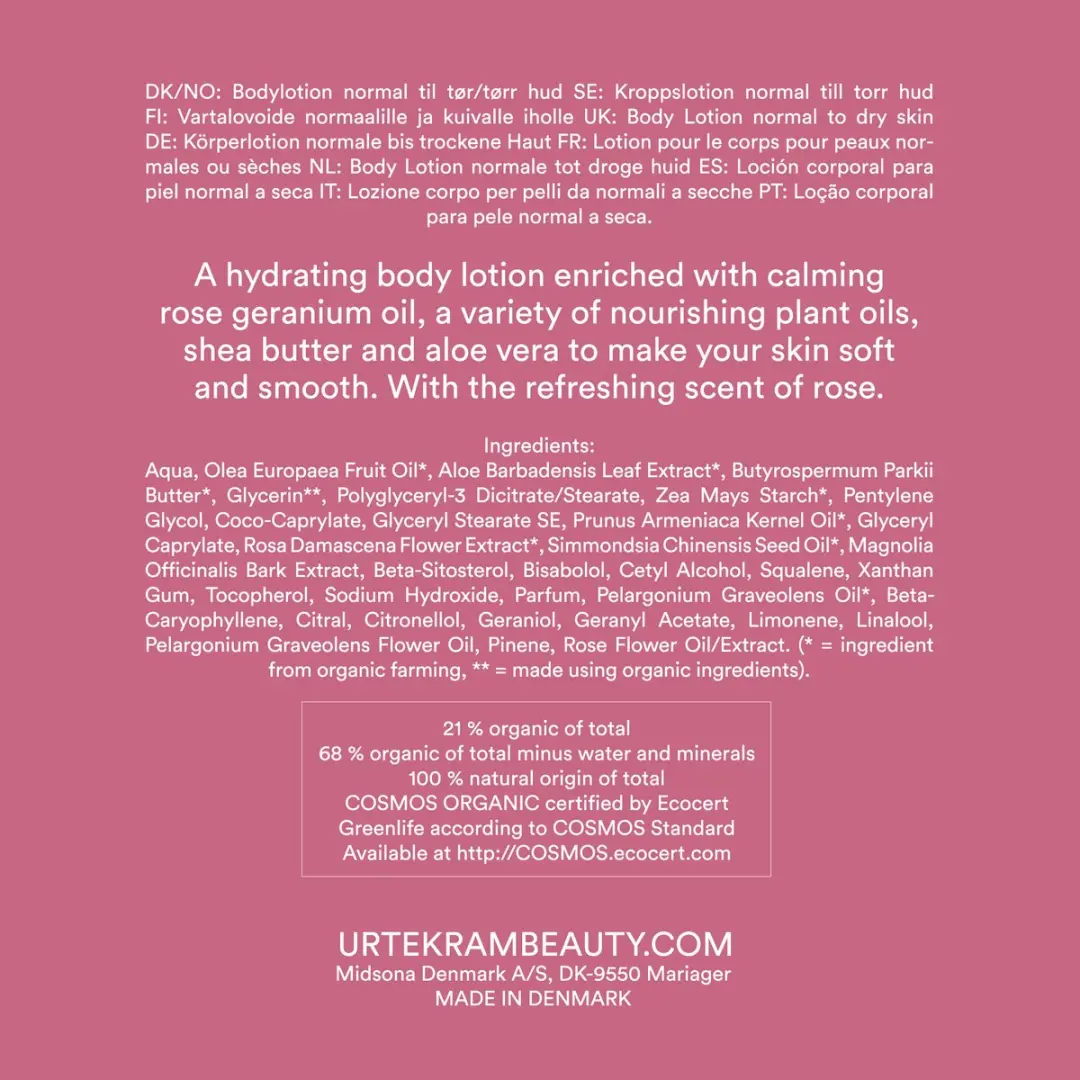 Urtekram Rozen Bodylotion 245ml