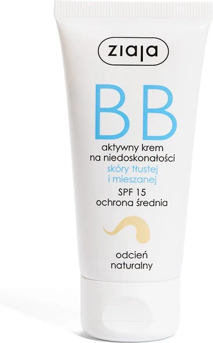 Ziaja BB Cream 50ml - vette en gemengde huid - Natural