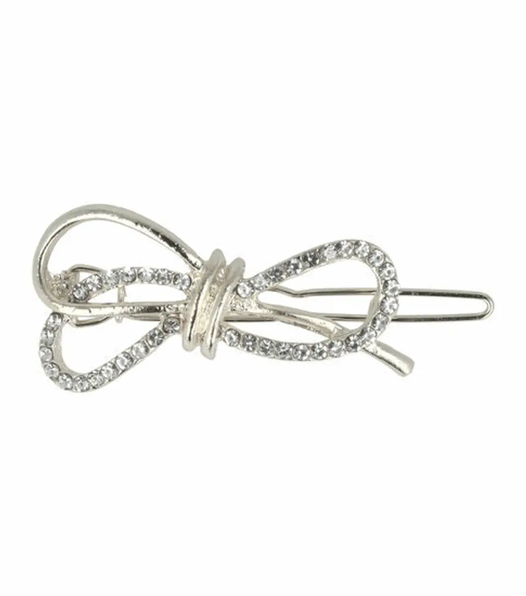 Haarsoires Haarspeld 4cm - Strass Zilver