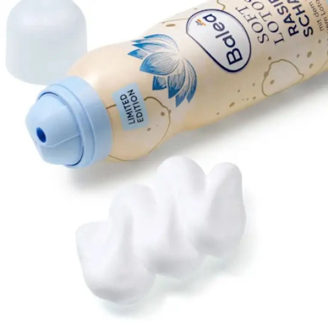 Balea Scheerschuim Soft Lotus 150ml - Blauwe Lotus & Rijstmelk
