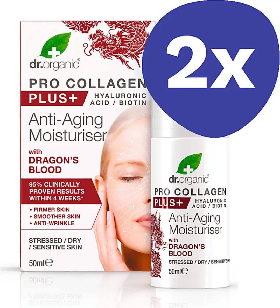 Dr Organic Pro Collageen Dagcrème Dragons Blood