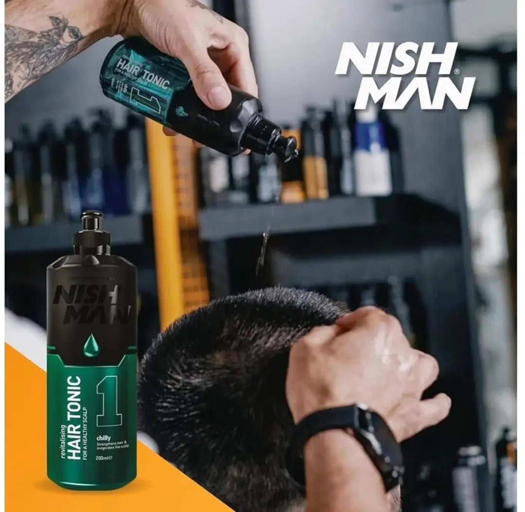 Nishman Hair Tonic 1 Chilly 400ml - 12 Stuks