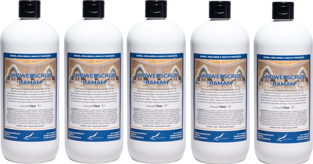 Splashbox Cosmetics Showerscrub Hamam 1L - 5 Stuks