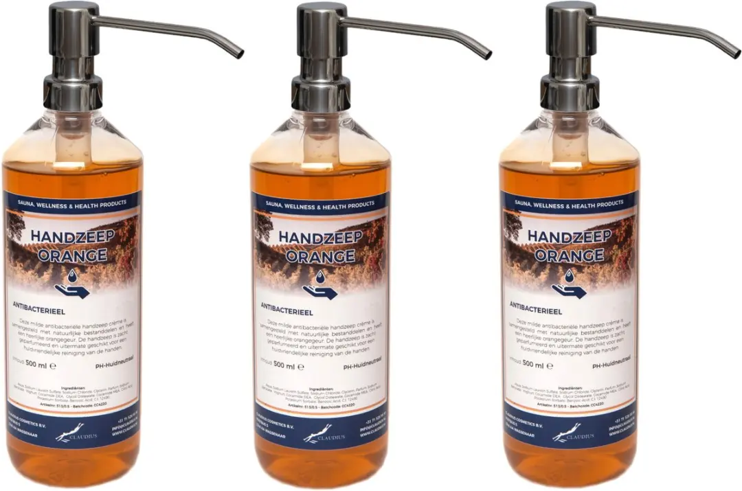 Splashbox Cosmetics Orange Handzeep 500ml - 3 Stuks