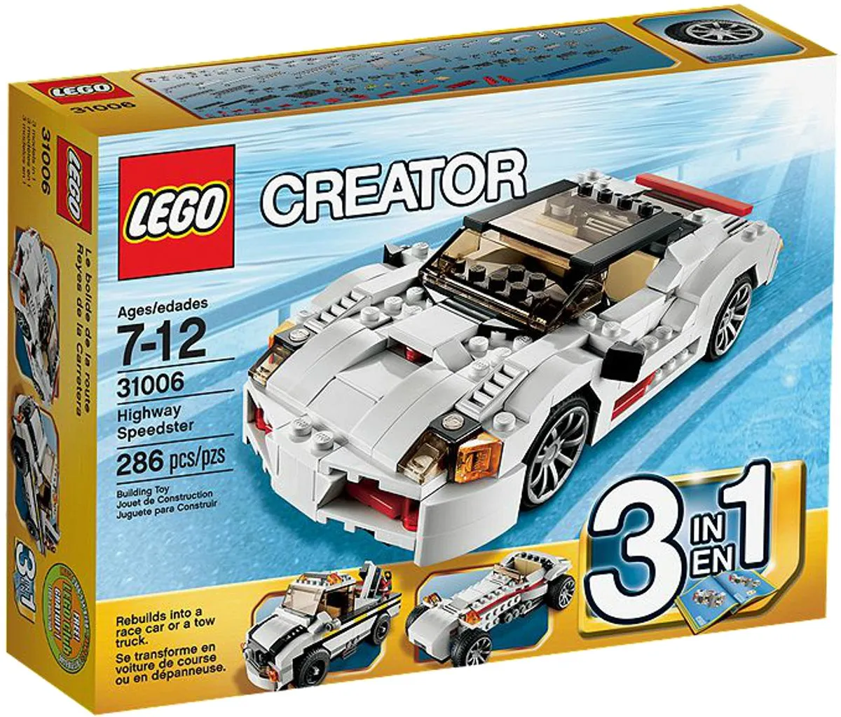 LEGO Creator Snelle Racewagen 31006 - 286 Stukken - Multicolor - afbeelding 5 van 6