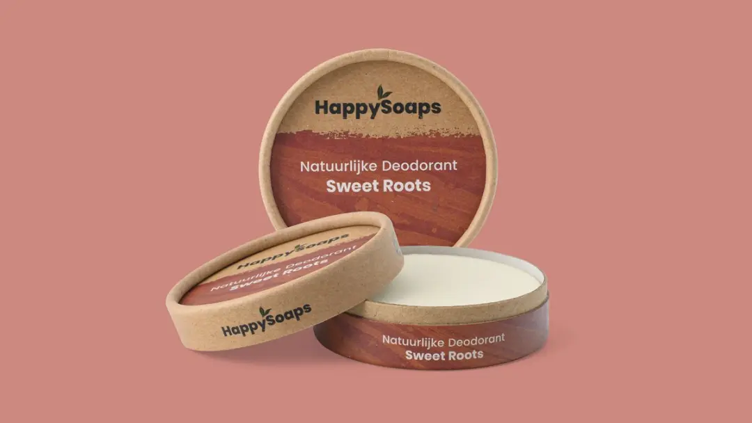 HappySoaps Sweet Roots Deodorant - 3x 45g - Plasticvrij & Vegan