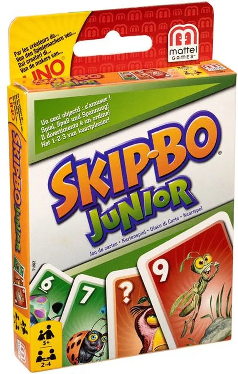Mattel Games Skip-Bo Junior Kaartspel - 2-4 Spelers