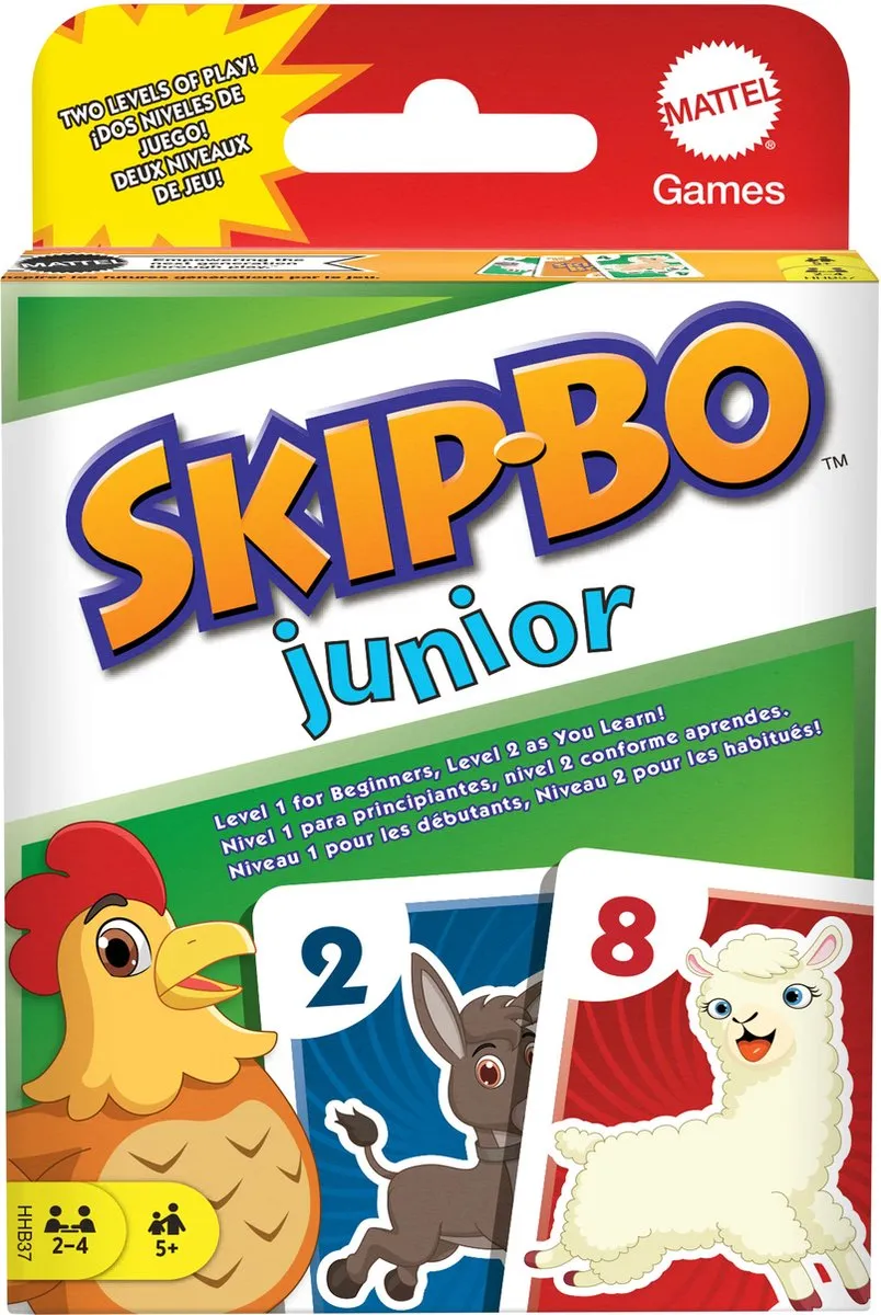 Mattel Games Skip-Bo Junior Kaartspel - 2-4 Spelers