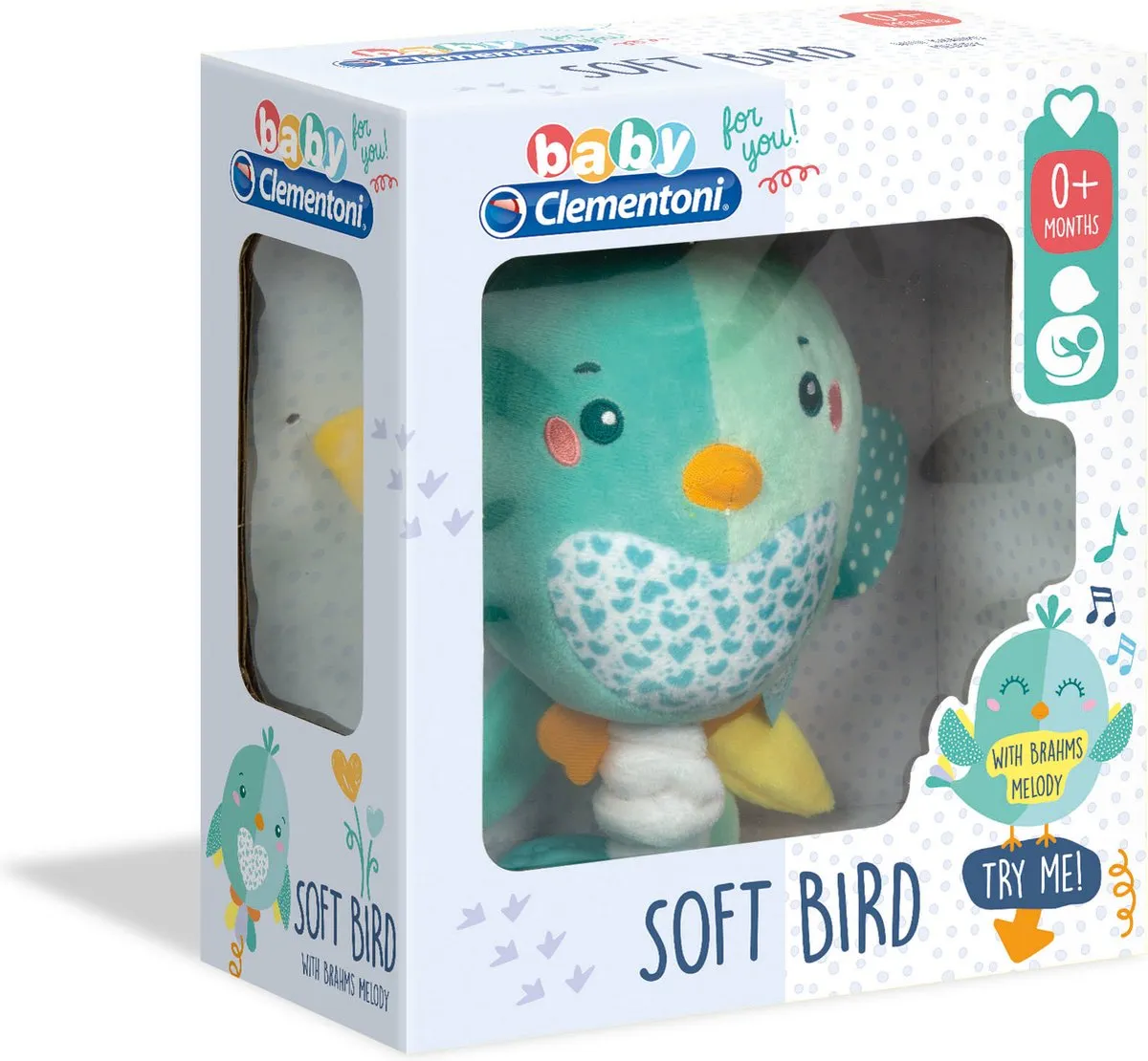 Clementoni Babyknuffel Muzikale Vogel MPN 17269