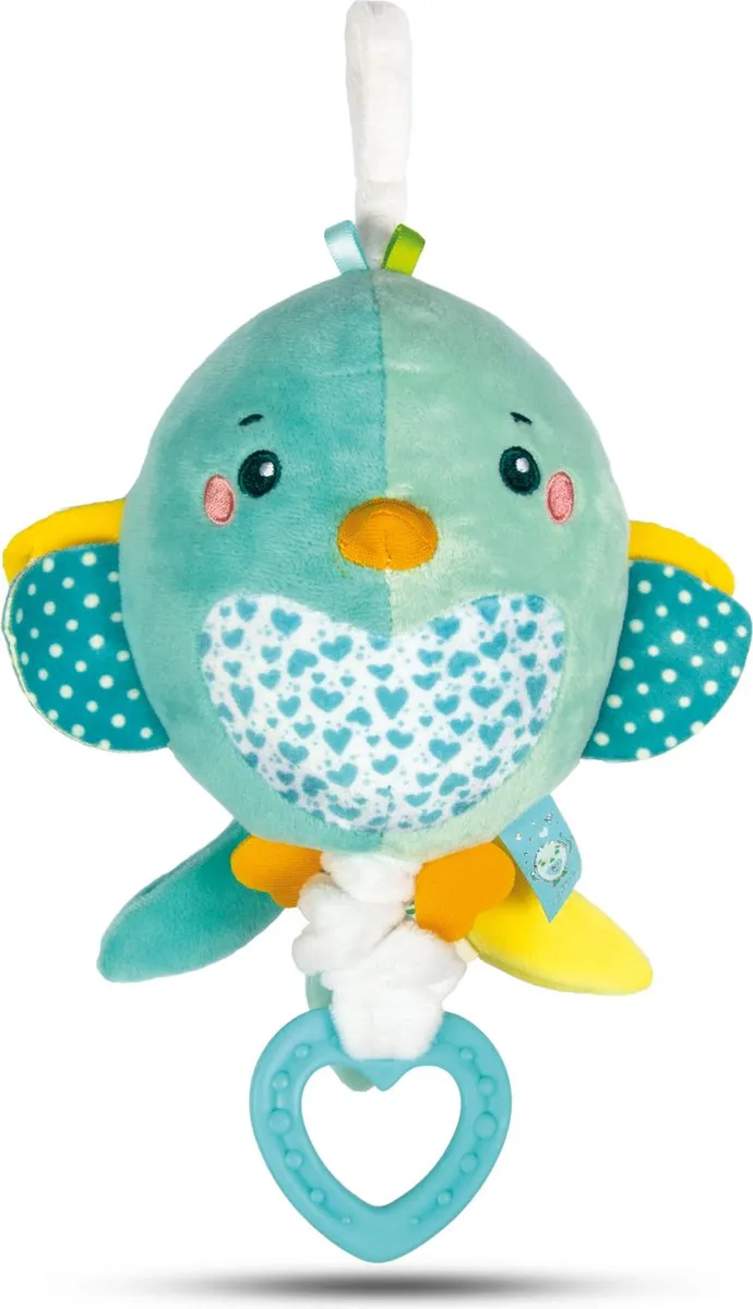 Clementoni Babyknuffel Muzikale Vogel MPN 17269 - Multicolor