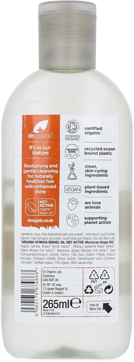 Dr. Organic Marrokaanse Arganolie Shampoo 265ml