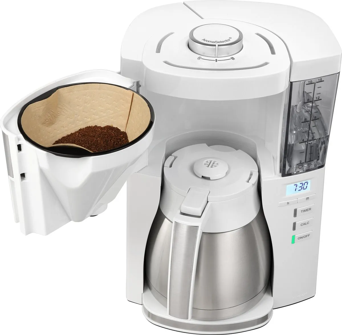 Melitta Look Therm Timer 1025-17 Koffiezetapparaat - 10 Kopjes - 1,25L - Wit - afbeelding 5 van 6