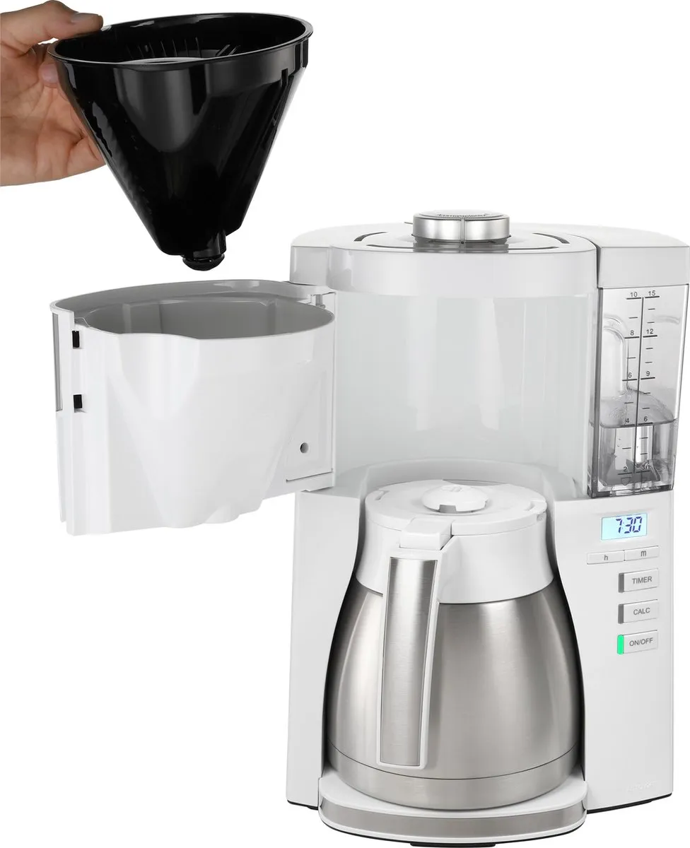 Melitta Look Therm Timer 1025-17 Koffiezetapparaat - 10 Kopjes - 1,25L - Wit - afbeelding 3 van 6