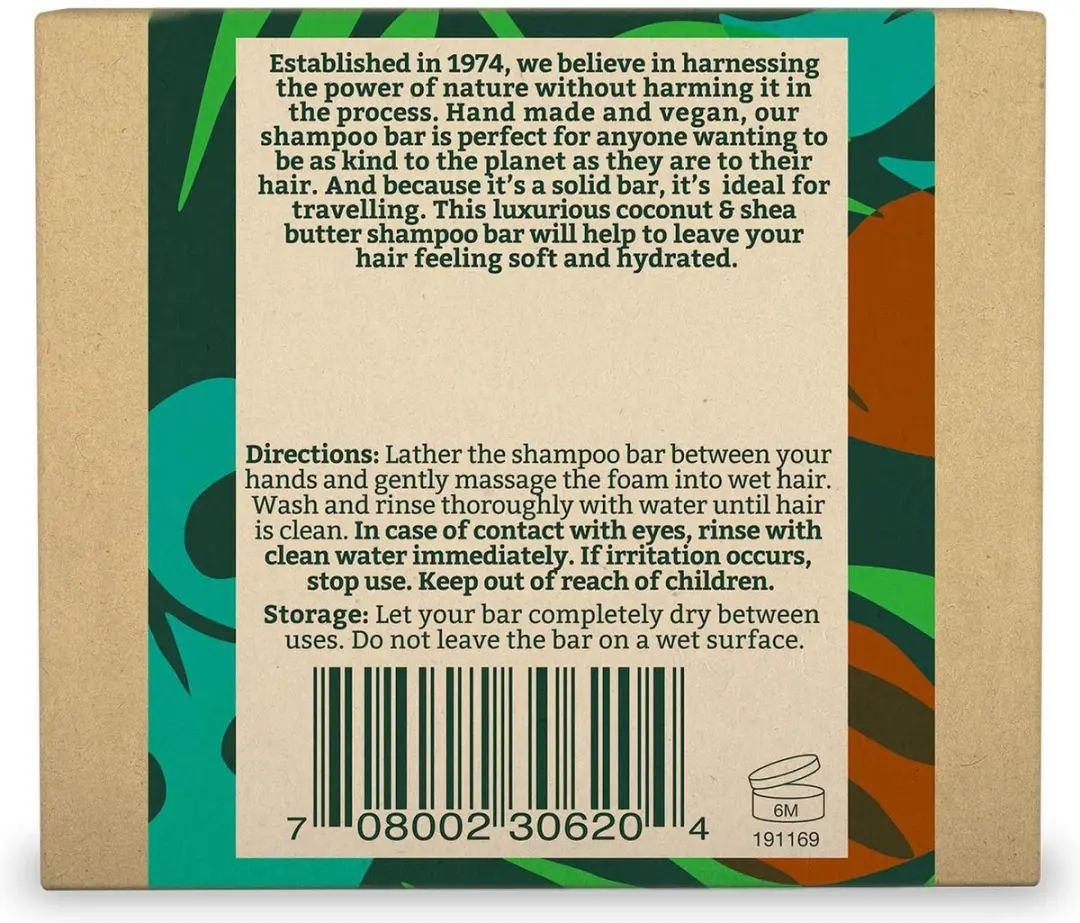 Faith In Nature Shampoo Bar Kokos & Shea Butter 85g