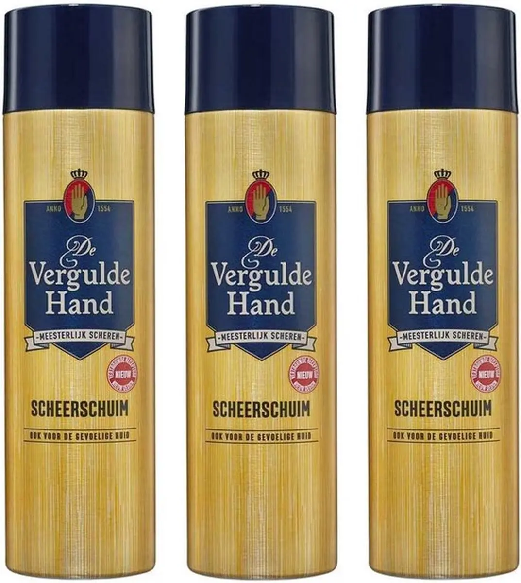 Vergulde Hand Scheerschuim 3x250ml