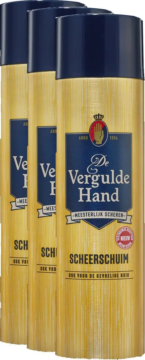 Vergulde Hand Scheerschuim 3x250ml
