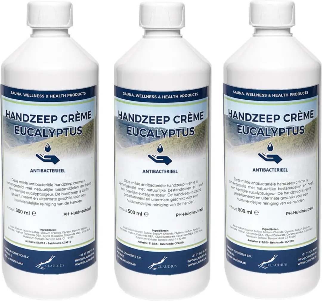 Splashbox Cosmetics Handzeep Crème Eucalyptus 500ml