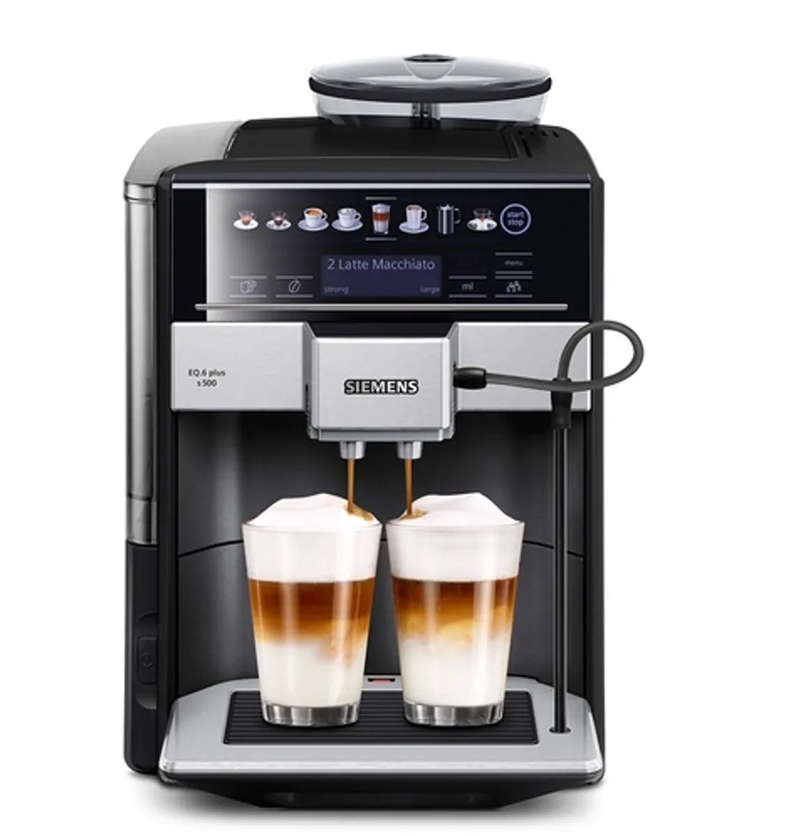 Siemens EQ6 Plus TE655319RW Volautomatische Espressomachine - Zwart - afbeelding 6 van 6
