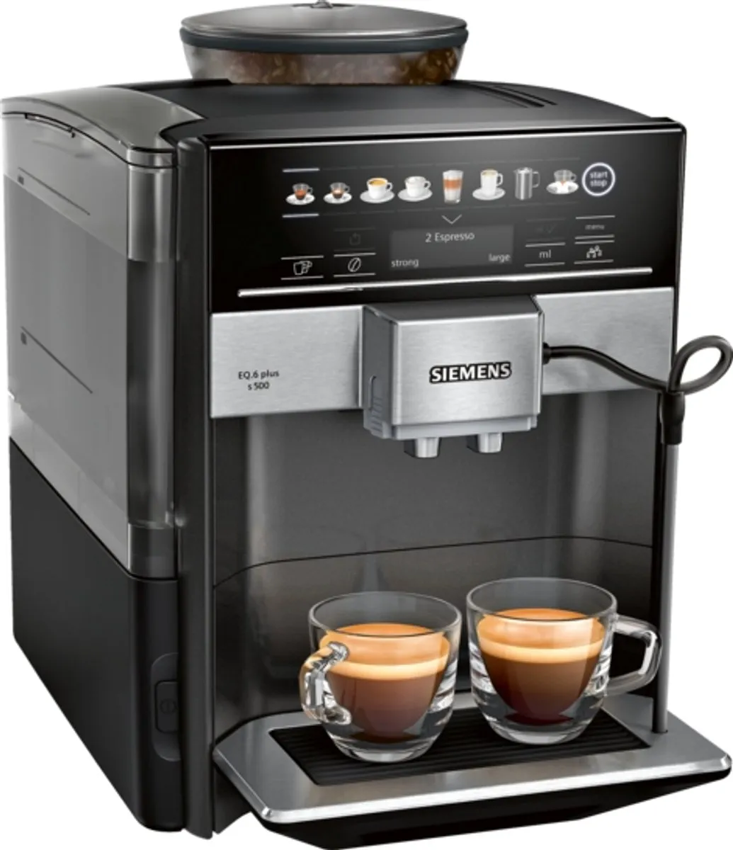 Siemens EQ6 Plus TE655319RW Volautomatische Espressomachine - Zwart