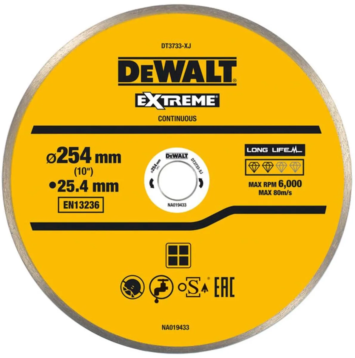 DeWalt DT3733 Diamantzaagblad 250mm - 5mm