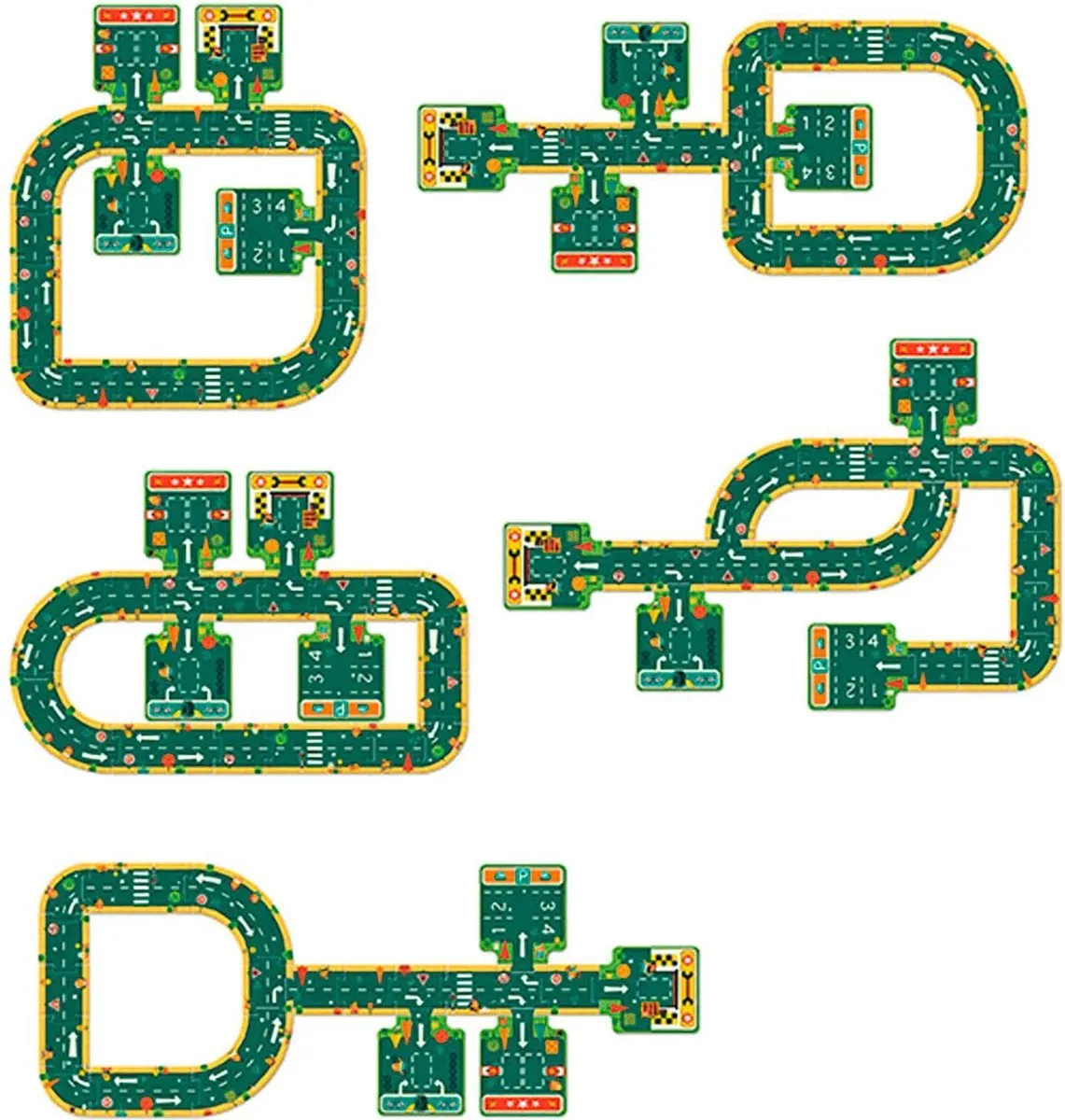 Djeco Autoweg Puzzel 21 Stuks